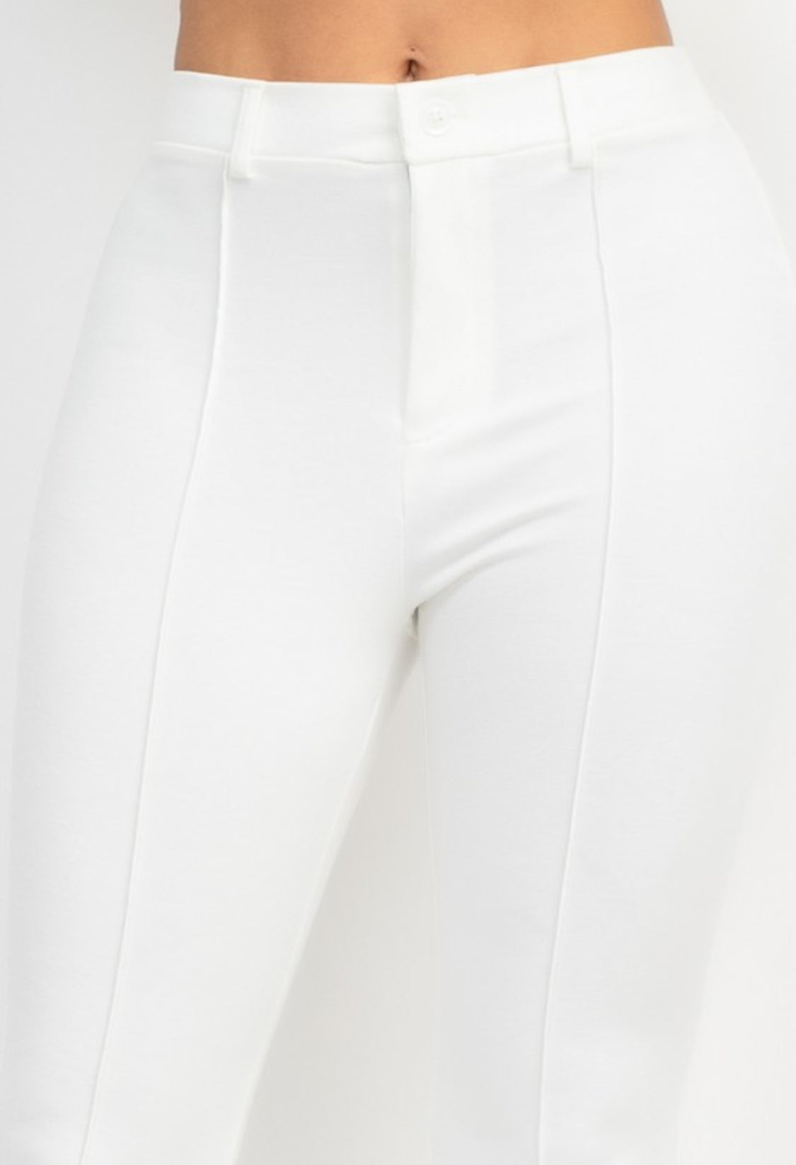 SOLID FORMAL WIDE LEG PANTS