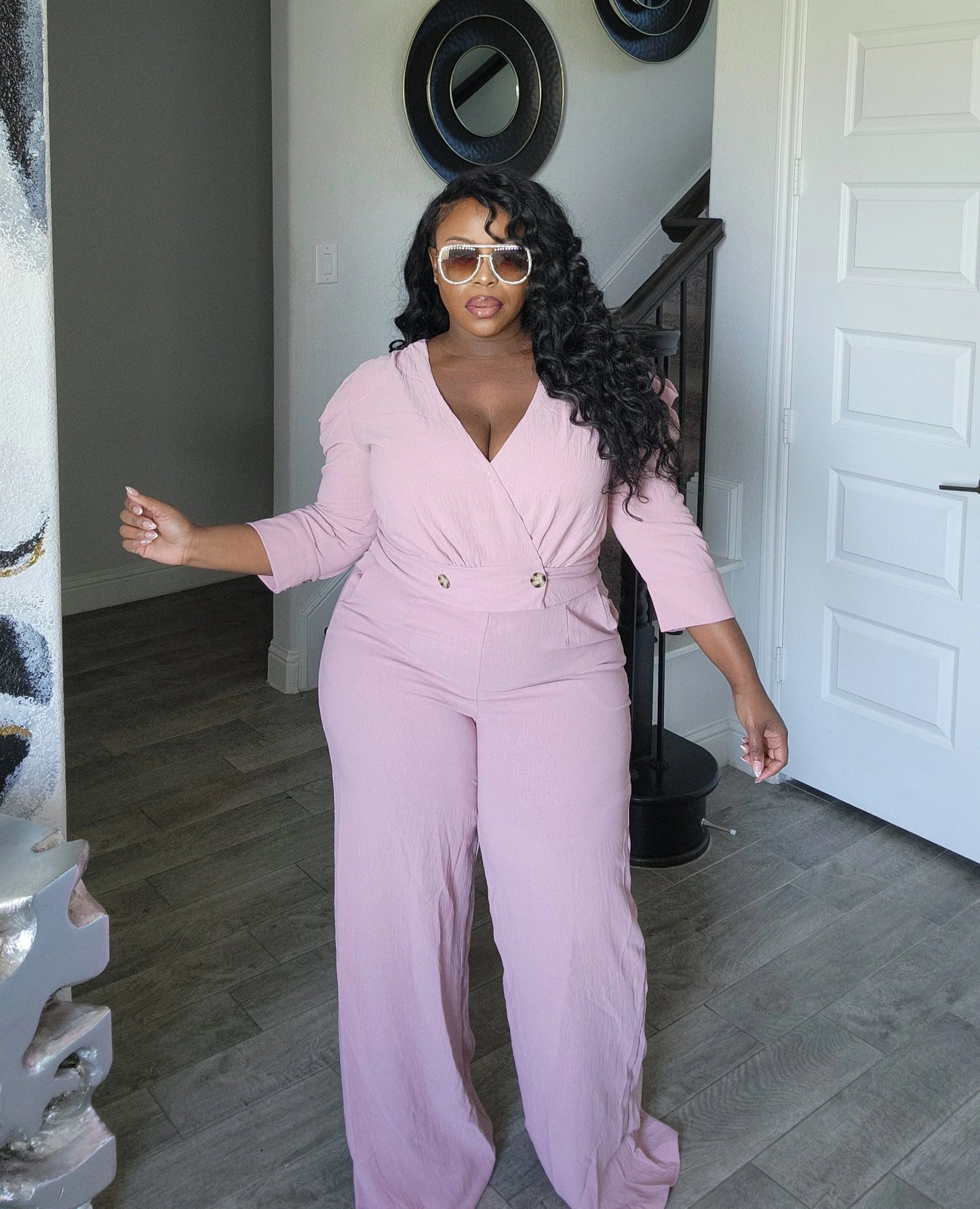 PLUS SIZE TWO PIECE PANTS SET, FORMAL PANTS SET