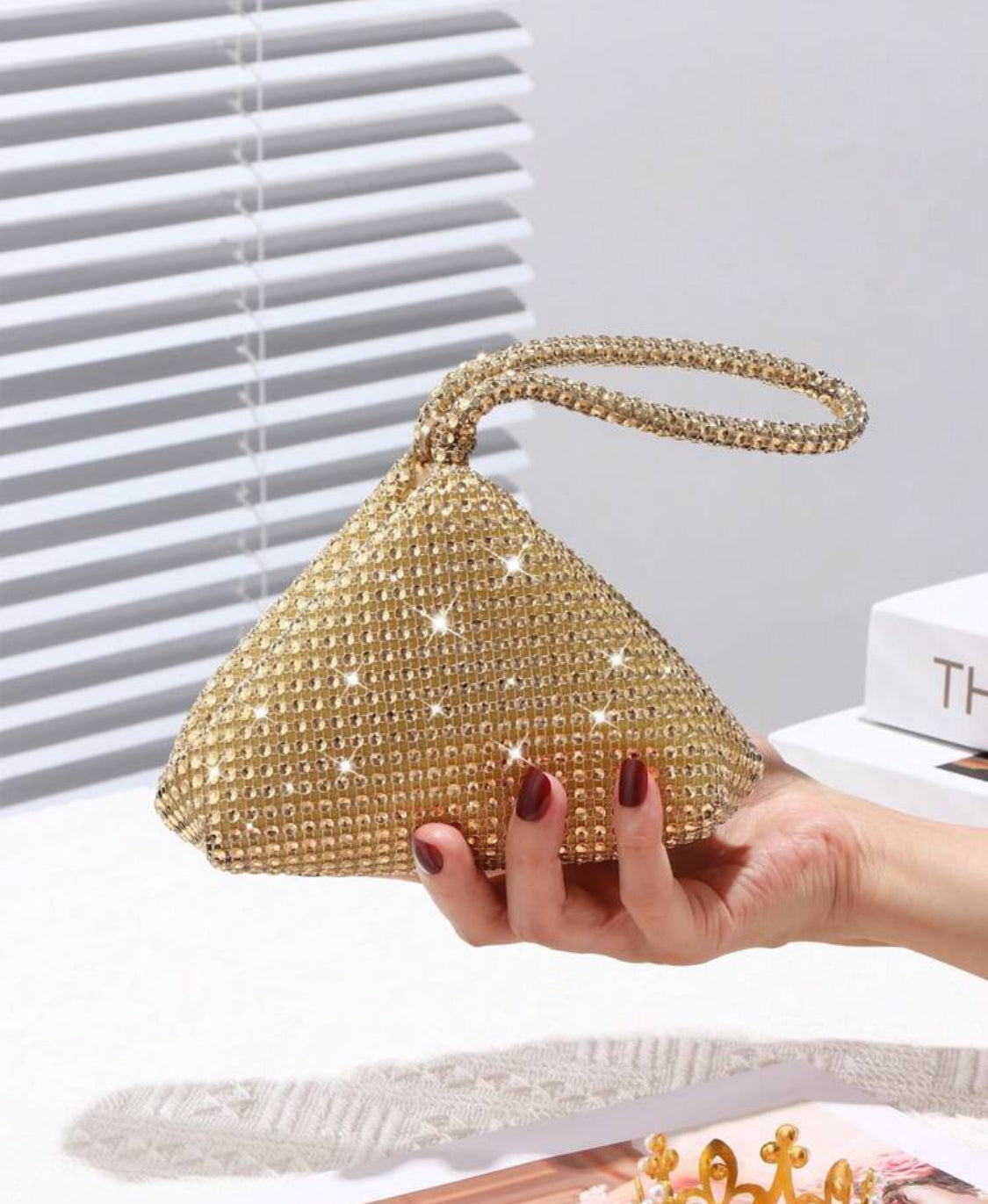 GOLD GLITTER PURSE