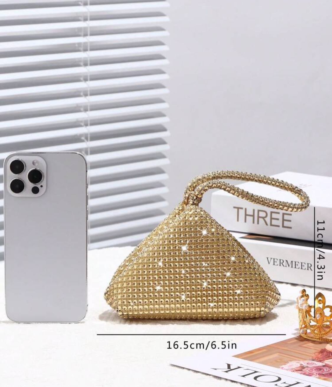 GOLD GLITTER PURSE