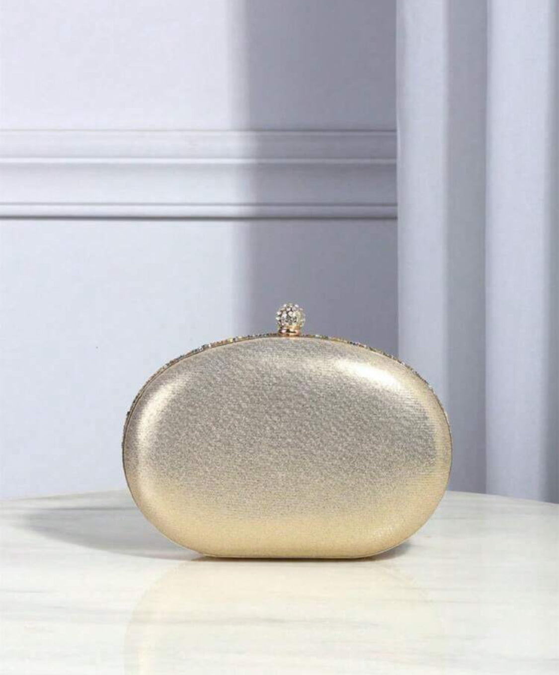 LUXURY GLITTER GOLD EVENING PURSE