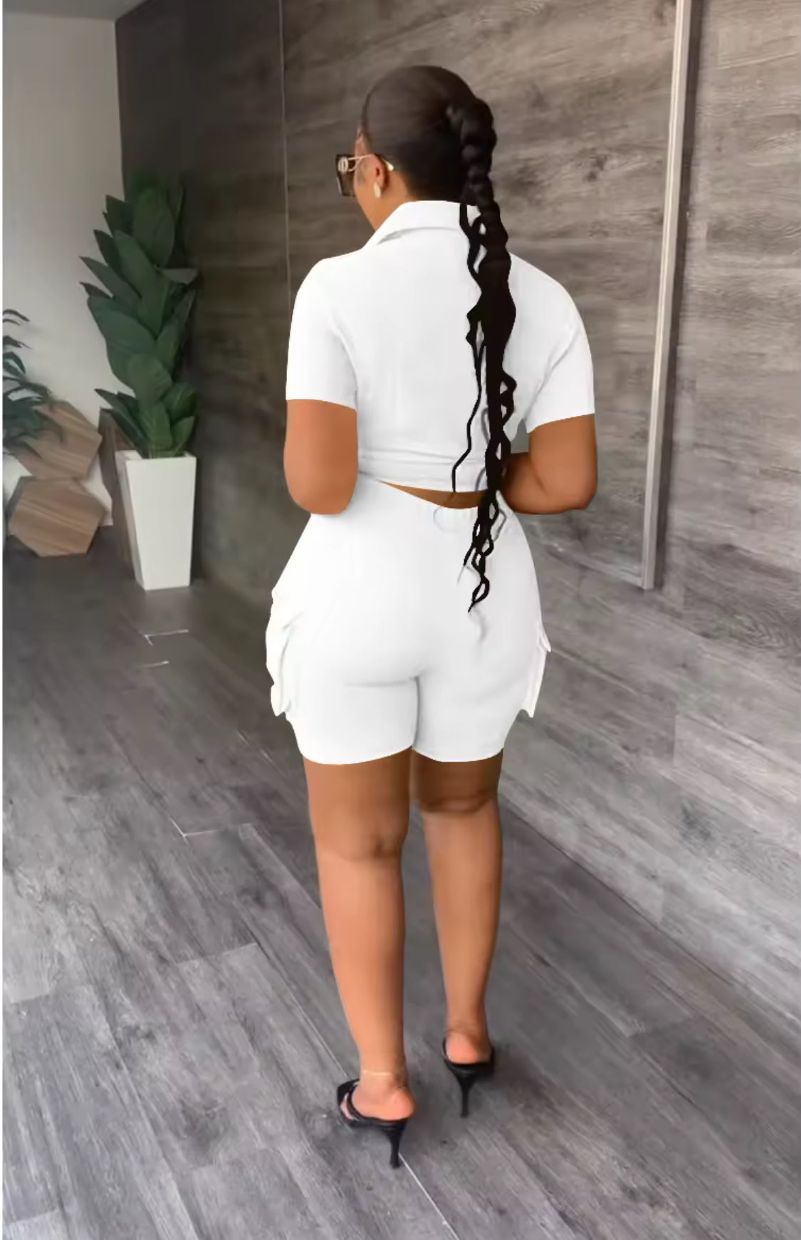 TWO PIECE SHORTS OUTFIT SHORT SLEEVES SUMMER OUTFIT