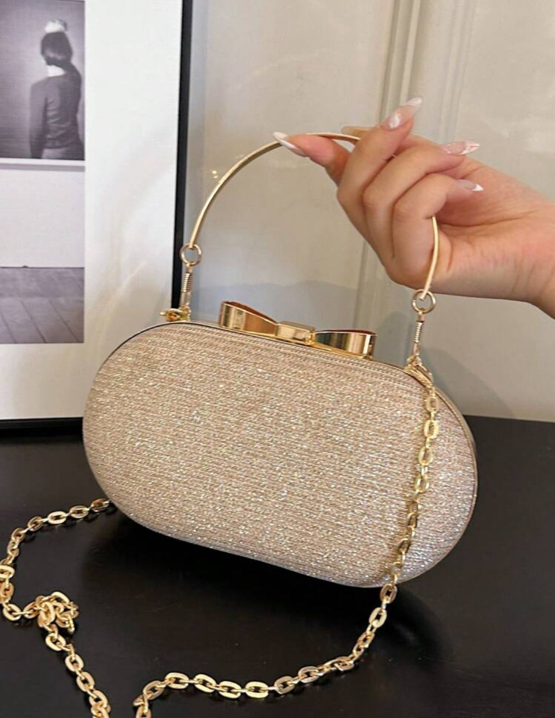 LUXURY GOLD CLUTCH HANDBAG