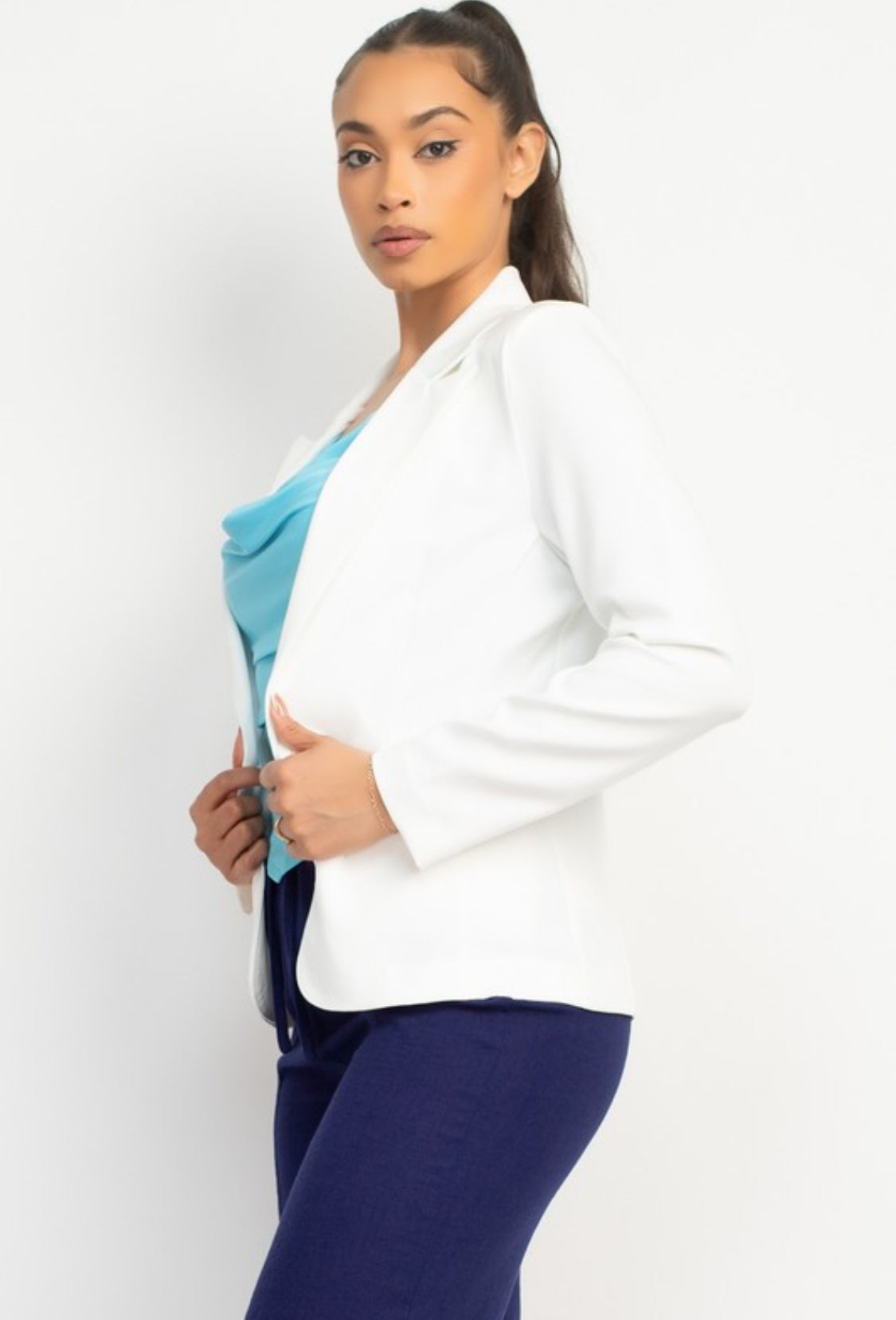 SINGLE-BREASTED NOTCH BLAZER