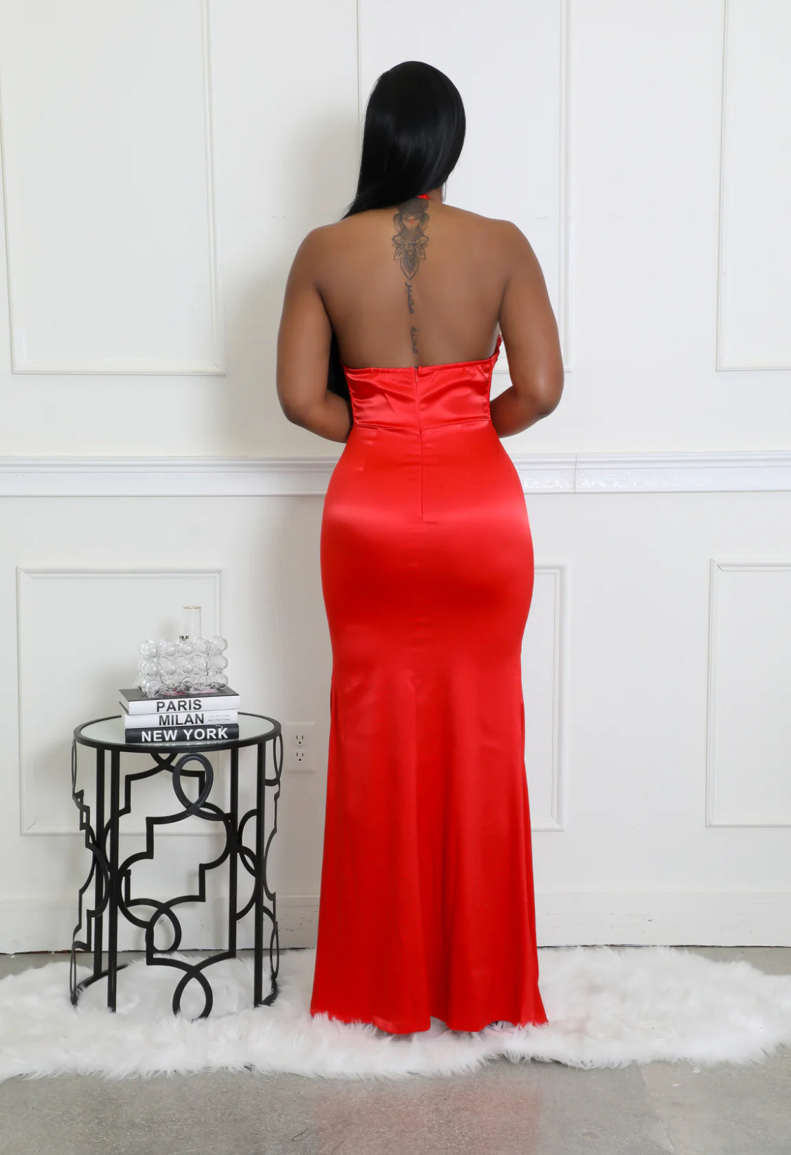 HALTER SWEETHEART NECKLINE PARTY BIRTHDAY DRESS