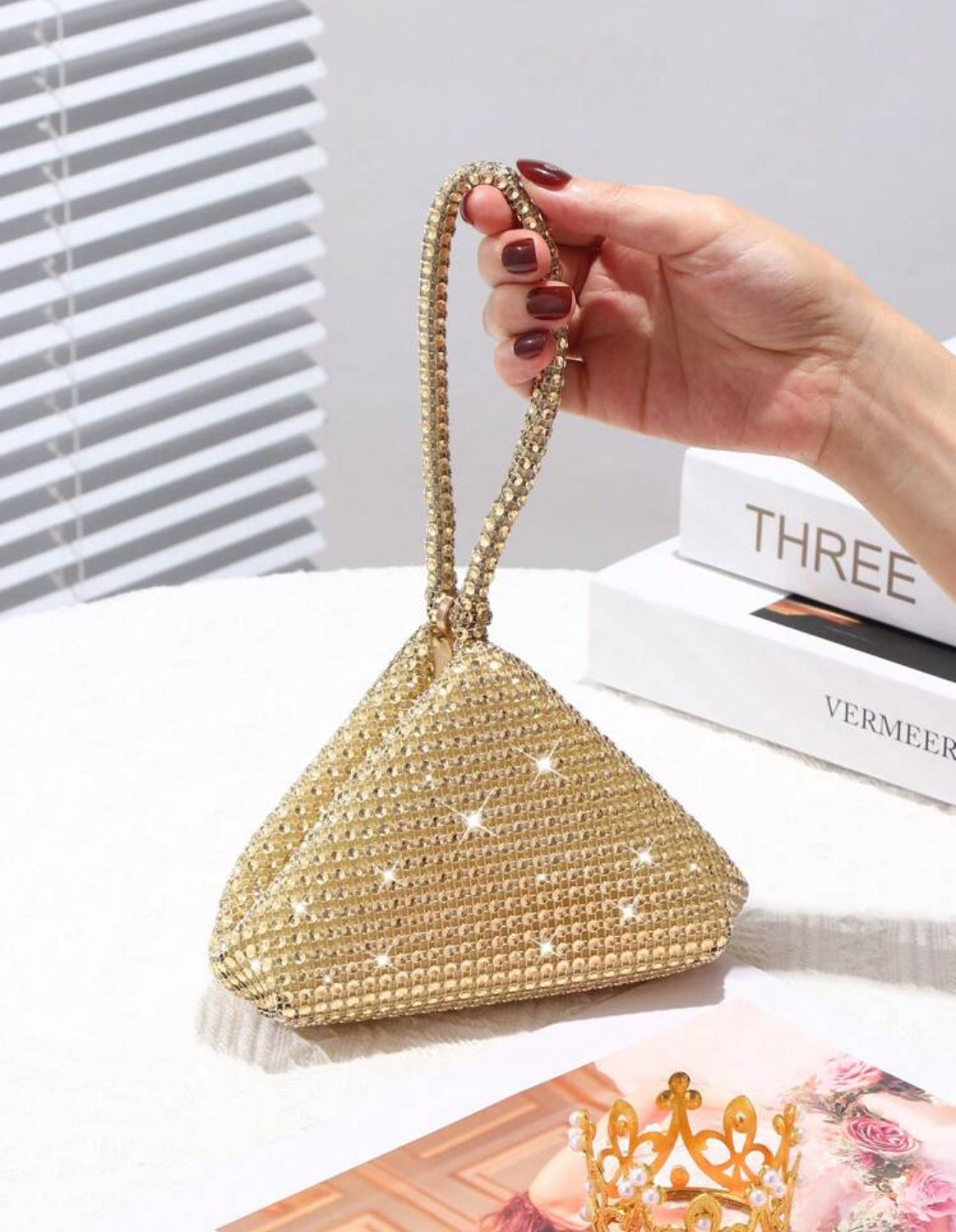 GOLD GLITTER PURSE
