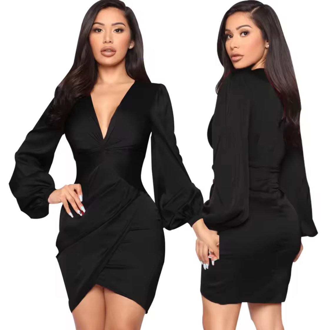 BODY-CON LONG SLEEVE WEDDING FORMAL DRESS