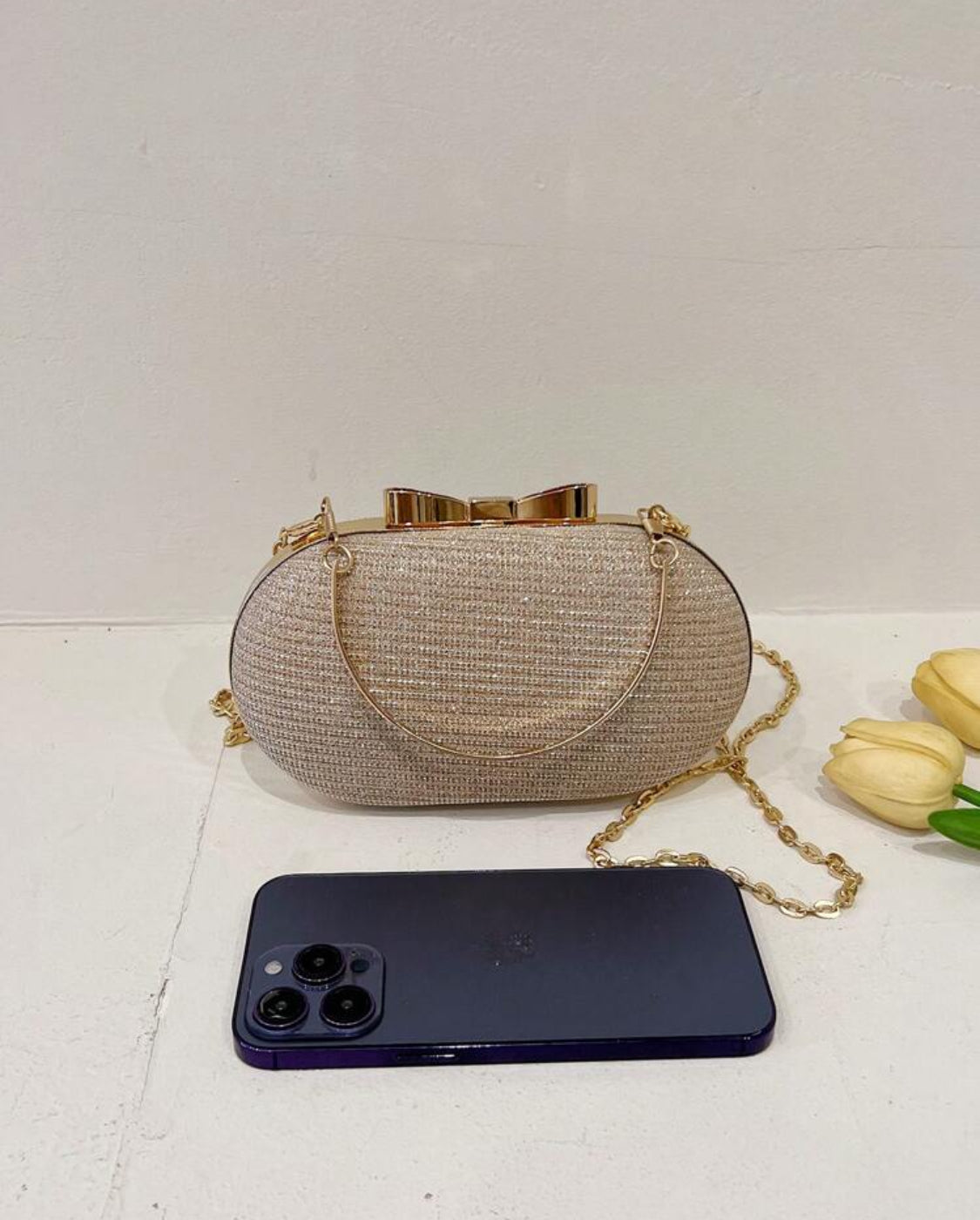 LUXURY GOLD CLUTCH HANDBAG