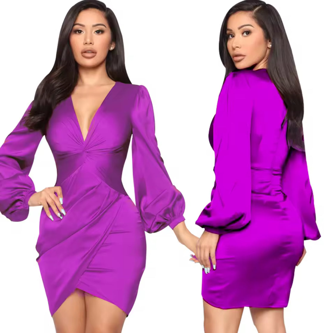 BODY-CON LONG SLEEVE WEDDING FORMAL DRESS