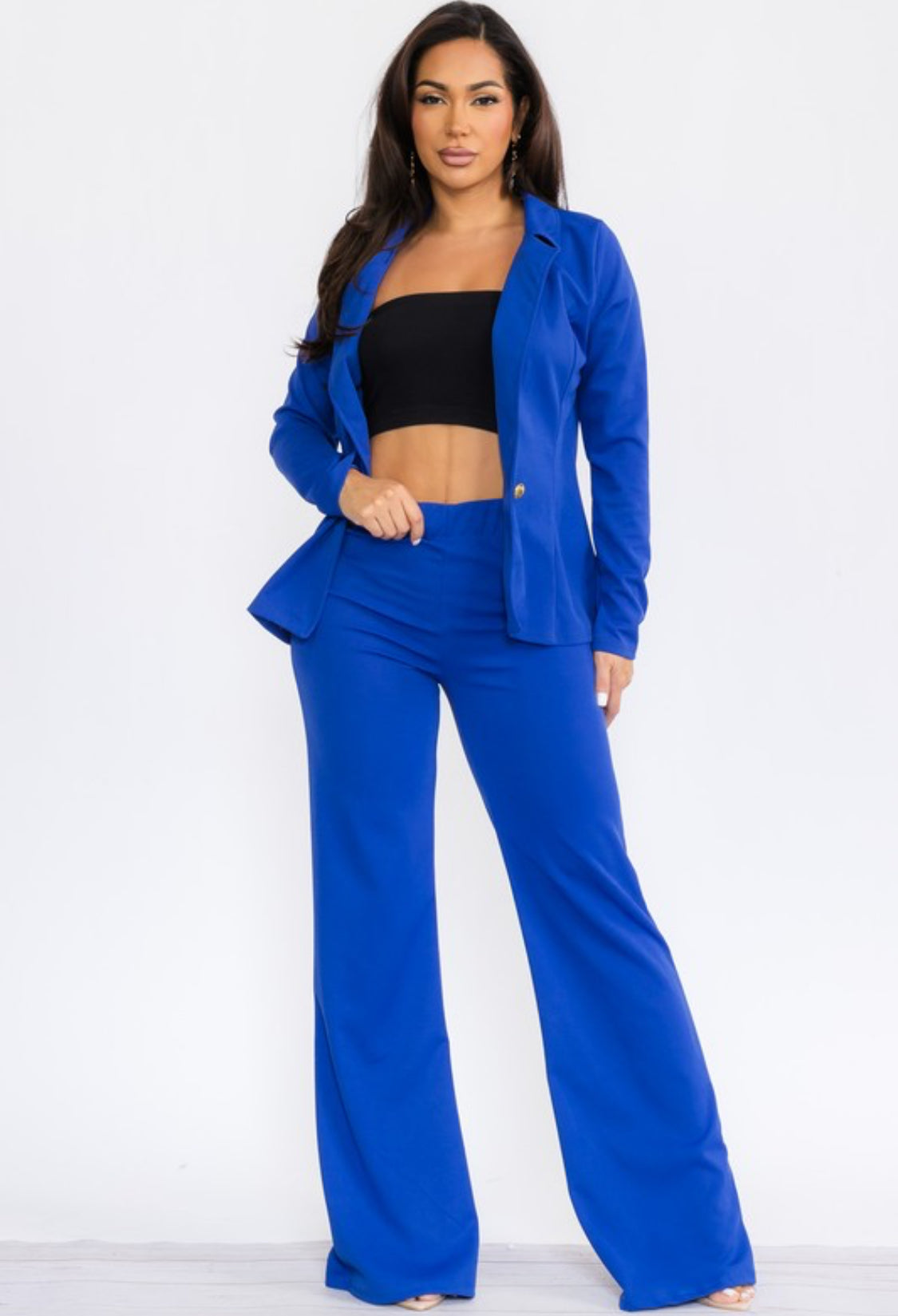 TWO PIECE JACKET PANTS SUIT