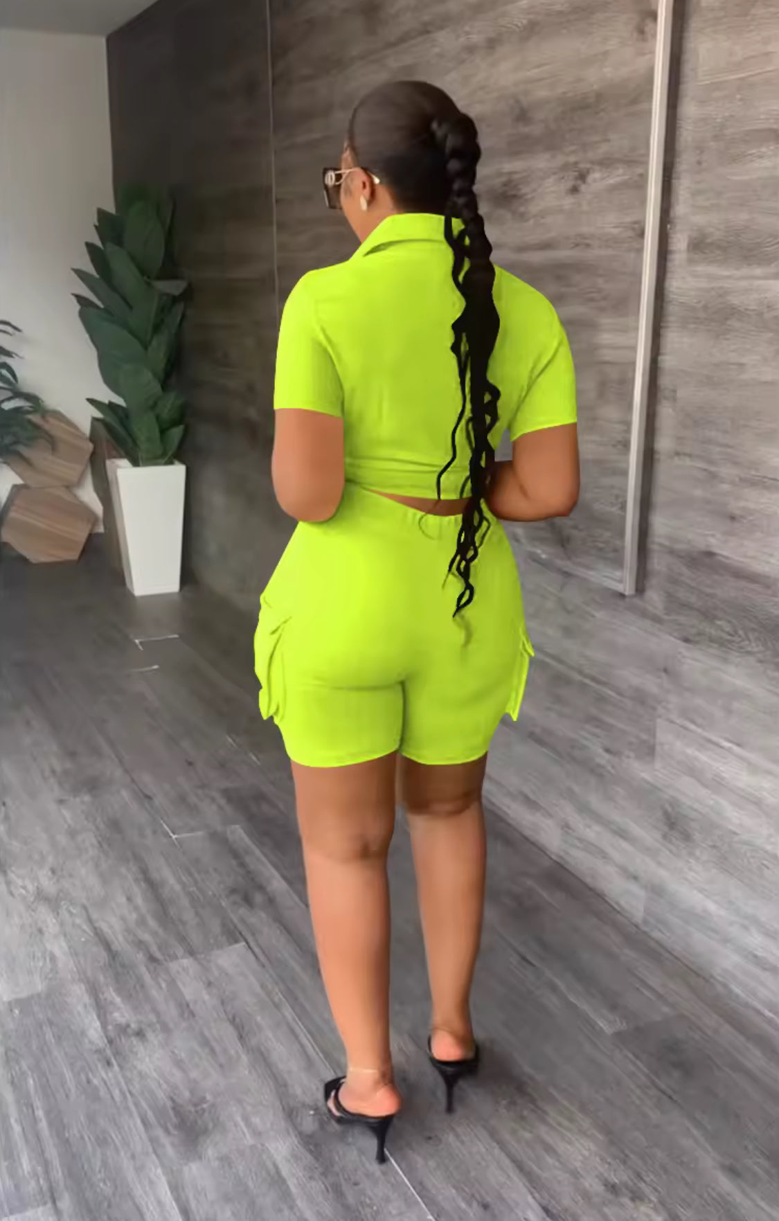 TWO PIECE SHORTS OUTFIT SHORT SLEEVES SUMMER OUTFIT