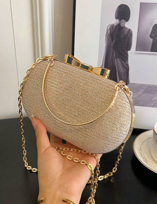 LUXURY GOLD CLUTCH HANDBAG