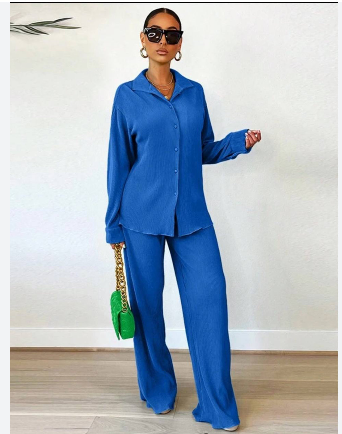 TWO PIECE WIDE LEG FLOWY PANTS OUTFIT VACATION WEAR