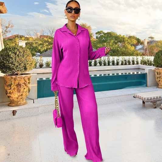 TWO PIECE WIDE LEG FLOWY PANTS OUTFIT VACATION WEAR