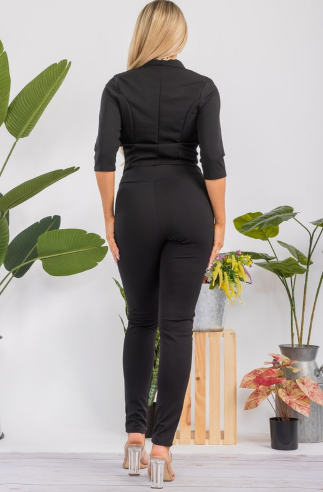 TWO PIECE PANTS JACKET SET DRESS SUIT FORMAL ATTIRE