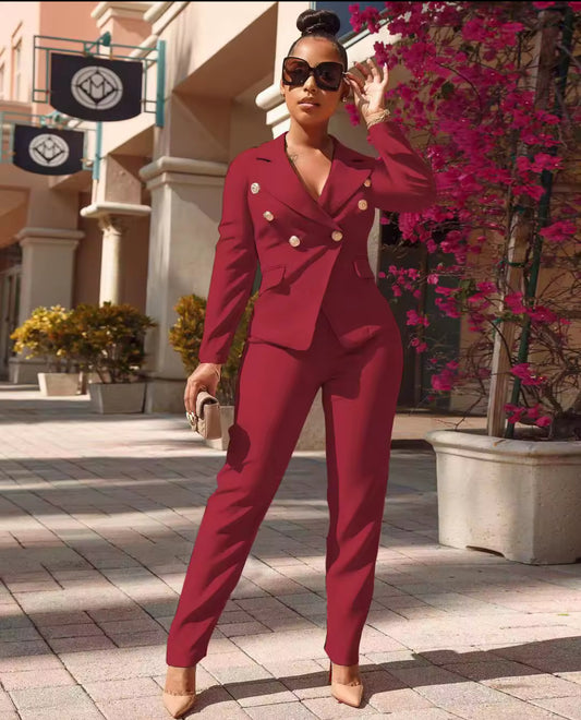 TWO PIECE JACKET PANTS SET