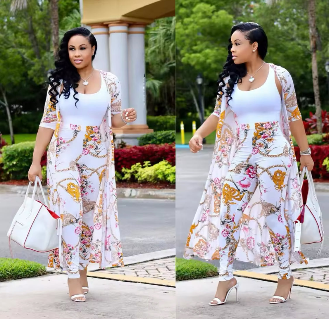 TWO PIECE CARDIGAN PANTS OUTFIT