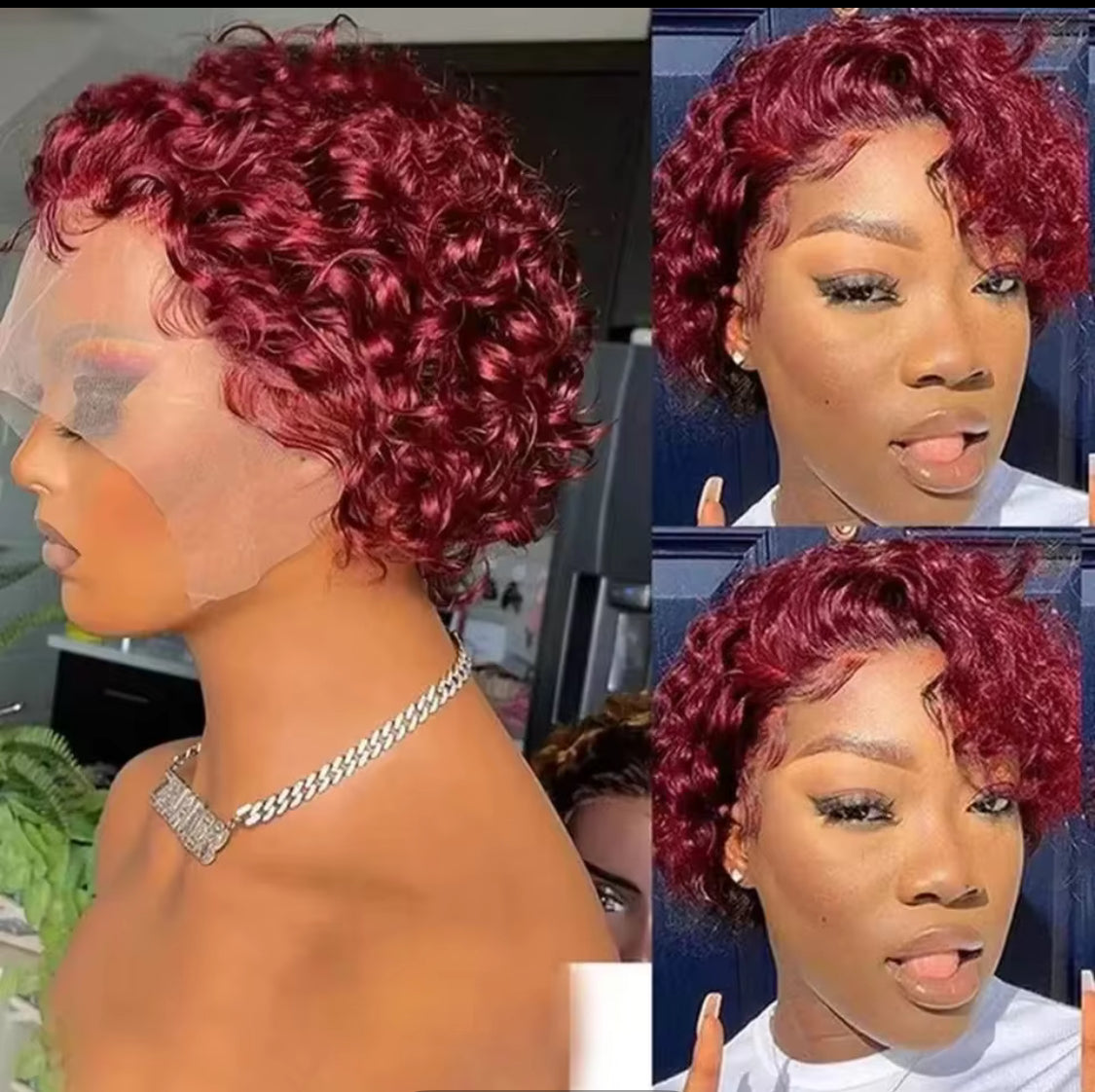 13x1 LACE FRONT PIXIE WIG 💯 HUMAN HAIR 6” LENGTH