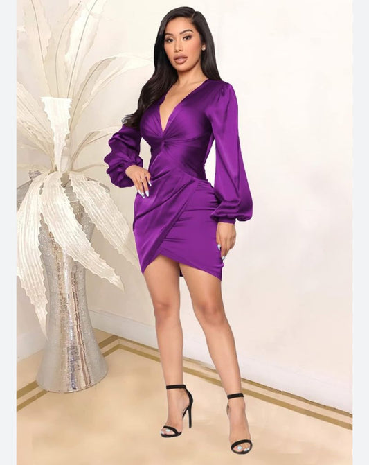 BODY-CON LONG SLEEVE WEDDING FORMAL DRESS