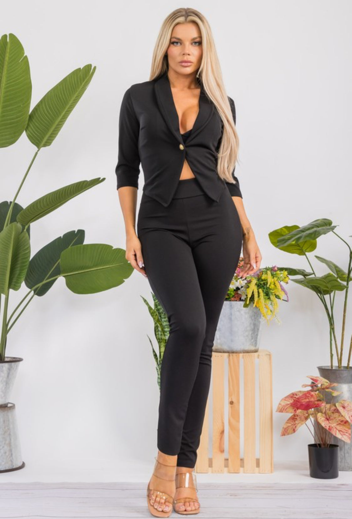 TWO PIECE PANTS JACKET SET DRESS SUIT FORMAL ATTIRE